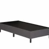 Bedbox Koh 90x200cm - stof - grijs