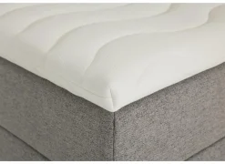 Bedbox Miralindo 160x200cm - stof - nordic ash elektrisch