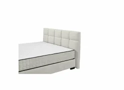 Bedbox Nagol A 160x200cm - stof - beige met opbergruimte