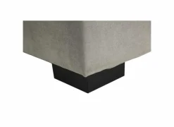 Bedbox Nagol A 120x200cm  - stof - zilver met opbergruimte