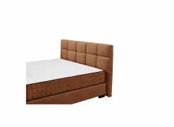 Bedbox Nagol A 180x200cm - stof - cognac met opbergruimte