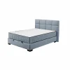 Bedbox Nagol A 140x200cm - stof - blauw met opbergruimte