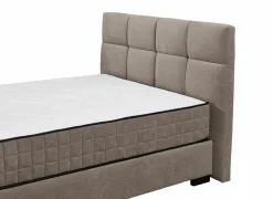 Bedbox Nagol A 120x200cm - stof - stone met opbergruimte