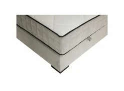 Bedbox Nagol A 160x200cm - stof - zilver met opbergruimte