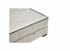 Bedbox Nagol A 160x200cm - stof - zilver met opbergruimte