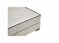 Bedbox Nagol A 140x200cm - stof - zilver met opbergruimte