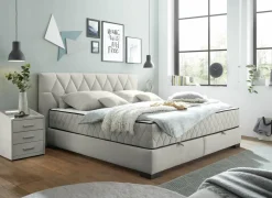 Bedbox Nagol B  180x200cm - stof - zand met opbergruimte