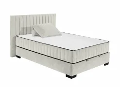 Bedbox Nagol C 140x200cm - stof - sand met opbergruimte