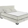 Bedbox Nagol C 160x200cm - stof - sand met opbergruimte