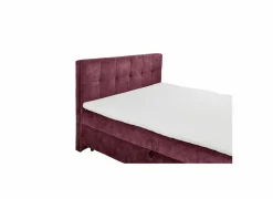 Bedbox Valetta 6 160x200cm - stof - bordeaux met opbergruimte