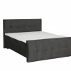 Bedbox Valetta 160x200cm - stof - espresso met opbergruimte