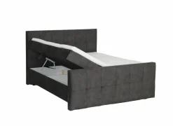 Bedbox Valetta 160x200cm - stof - espresso met opbergruimte
