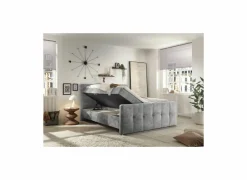 Bedbox Valetta 180x200cm - stof - grijs