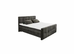 Bedbox Valetta 180x200cm - stof - espresso met opbergruimte
