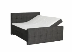 Bedbox Valetta 180x200cm - stof - espresso met opbergruimte