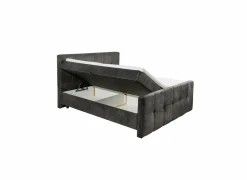 Bedbox Valetta 180x200cm - stof - espresso met opbergruimte