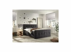 Bedbox Valetta 180x200cm - stof - espresso met opbergruimte