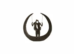 J line Beeld Koppel op schommel H30m - polystone - donkerbruin