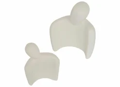 Beeld Paar Rima H22,5cm - polystone - wit