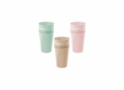 Beker Jovi 30cl - kunststof - multicolor set van 4