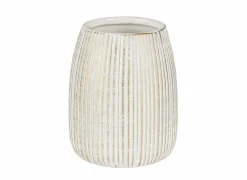 Beker Pascoli  Ø9cm - keramiek - wit & goud