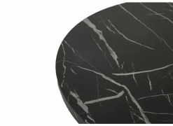 Bijzettafel Ø70cm - decor - zwart set van 2