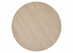 Bijzettafel Ø76cm - melamine - urban oak & zwart