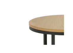 Bijzettafel Ø80cm - melamine - wild oak - set van 2