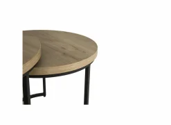 Bijzettafel Cronos Ø80cm - decor - naturel - set van 3