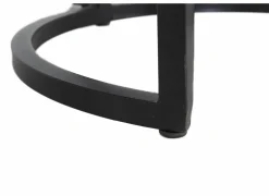 Bijzettafel Half Moon Ø60 set van 2 - mango massief & metaal - naturel