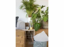 Bijzettafel Kumi Ø39,5cm - metaal - wit