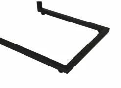 Bijzettafel Lucifer 40x33,3cm - eik massief - zwart