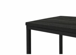 Bijzettafel Lucifer 40x33,3cm - eik massief - zwart