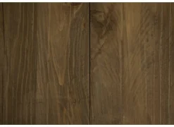 Bijzettafel Navarino Ø45cm - gerecycleerd den massief & ijzer - naturel/zwart