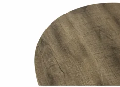 Bijzettafel SL2303  Ø76xH45,5cm/Ø56xH38,5cm - decor & metaal - scarlet oak set van 2