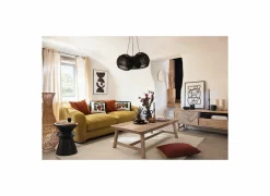 Bijzettafel Totem Sohan Ø36cm - ijzer - zwart