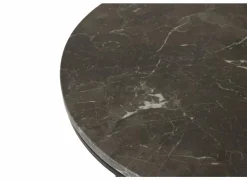 Bijzettafel Trail Ø48cm - marmer - bruin - set van 2