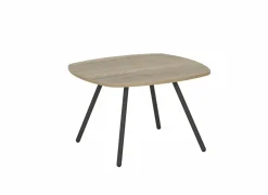 Perfecta Bijzettafel Trevi Ø70cm - decor - antraciet & eik naturel