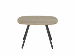 Perfecta Bijzettafel Trevi Ø70cm - decor - antraciet & eik naturel