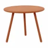 Bijzettafel Tripod metaal - oranje