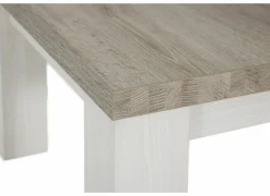 Bijzettafel 68x68cm - decor - lariks & bruine eik