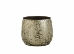 Edelman Bloempot Clemente H20cm - terracotta - champagne