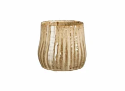 Bloempot Vida Ø13,5x12cm - stoneware - bruin