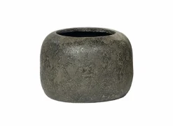 Bloempot Ø40xH30cm - stoneware - grijs