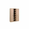 Boekenkast Capo 160x40x216cm - melamine - golden oak