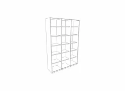 Boekenkast Capo 160x40x216cm - melamine - golden oak