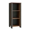 Boekenkast Clif-B 46x42x115cm - decor - old wood & donkergrijs