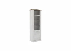 Boekenkast Duro 71x212x41cm - decor - pine white & antique oak