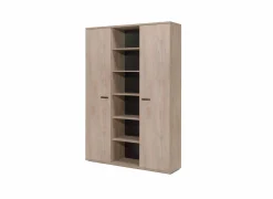 Boekenkast Rio 2 160x40x222cm - melamine - humus eik