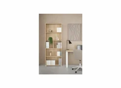 Boekenkast Sign 80x35x205cm - decor - jackson hickory bruin